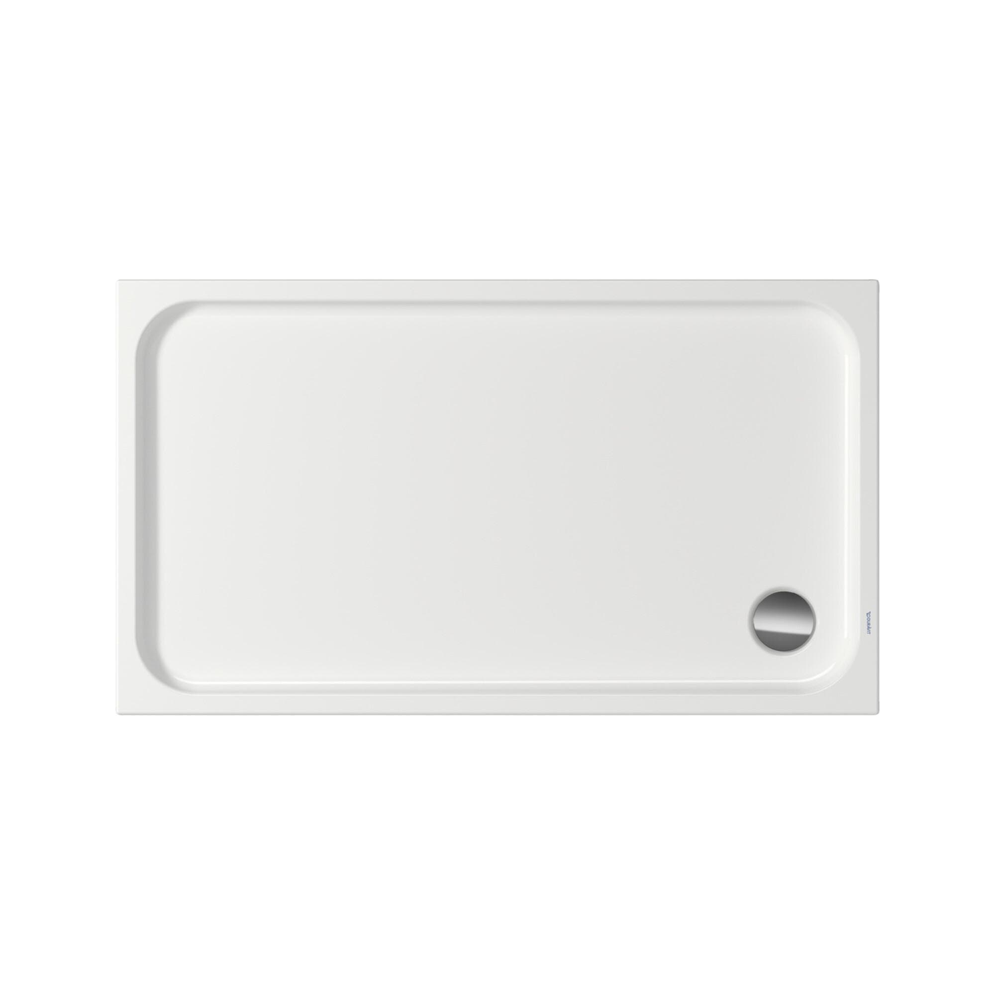 Duravit D-Code Rechteck-Duschwanne 140x80x8,5 cm Antislip Weiß