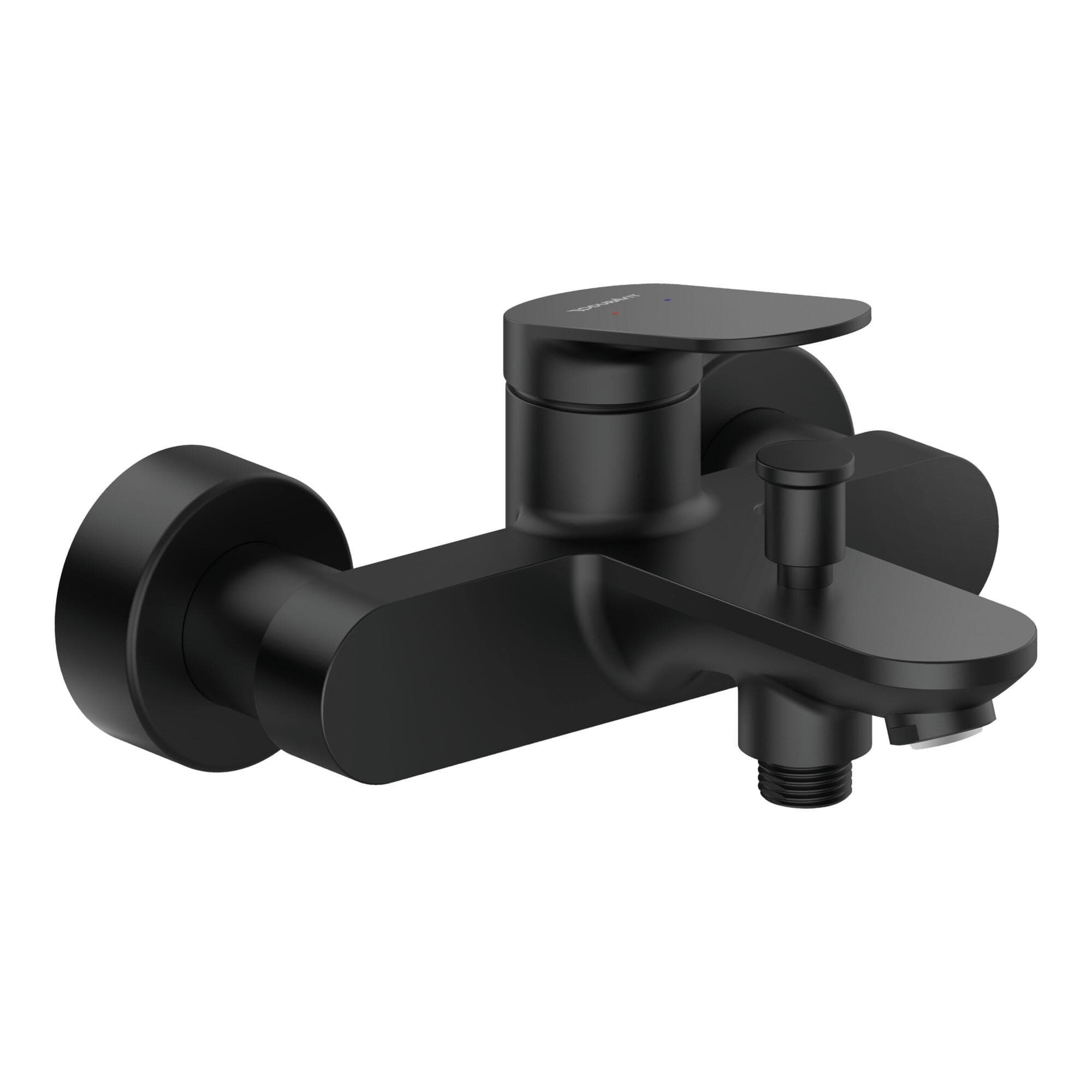 Moderne Wannenarmatur in Schwarz matt