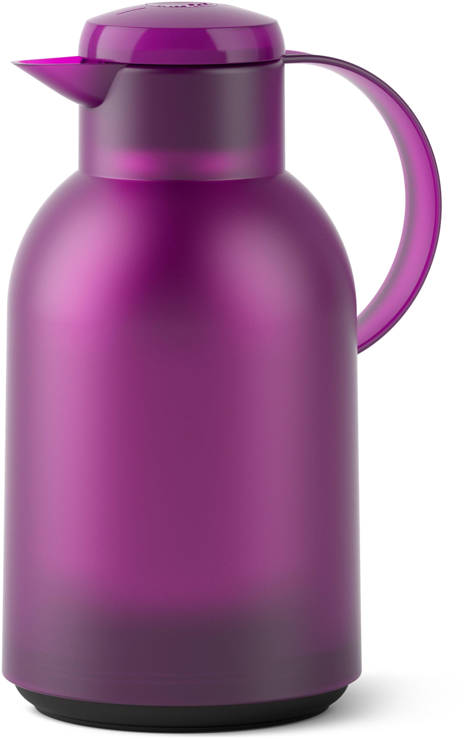 Isolierkanne EMSA Samba 1,5l lila Glas