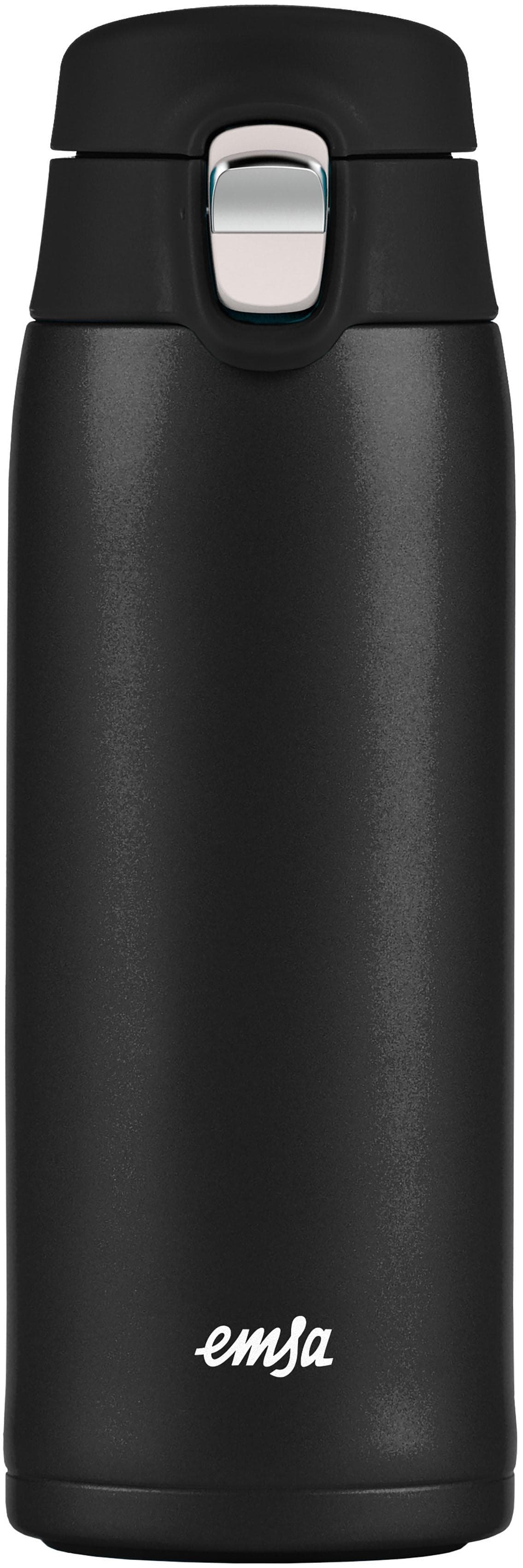 Emsa Travel Mug Light Thermobecher Schwarz Matt 0,4 Liter Flip-Deckel