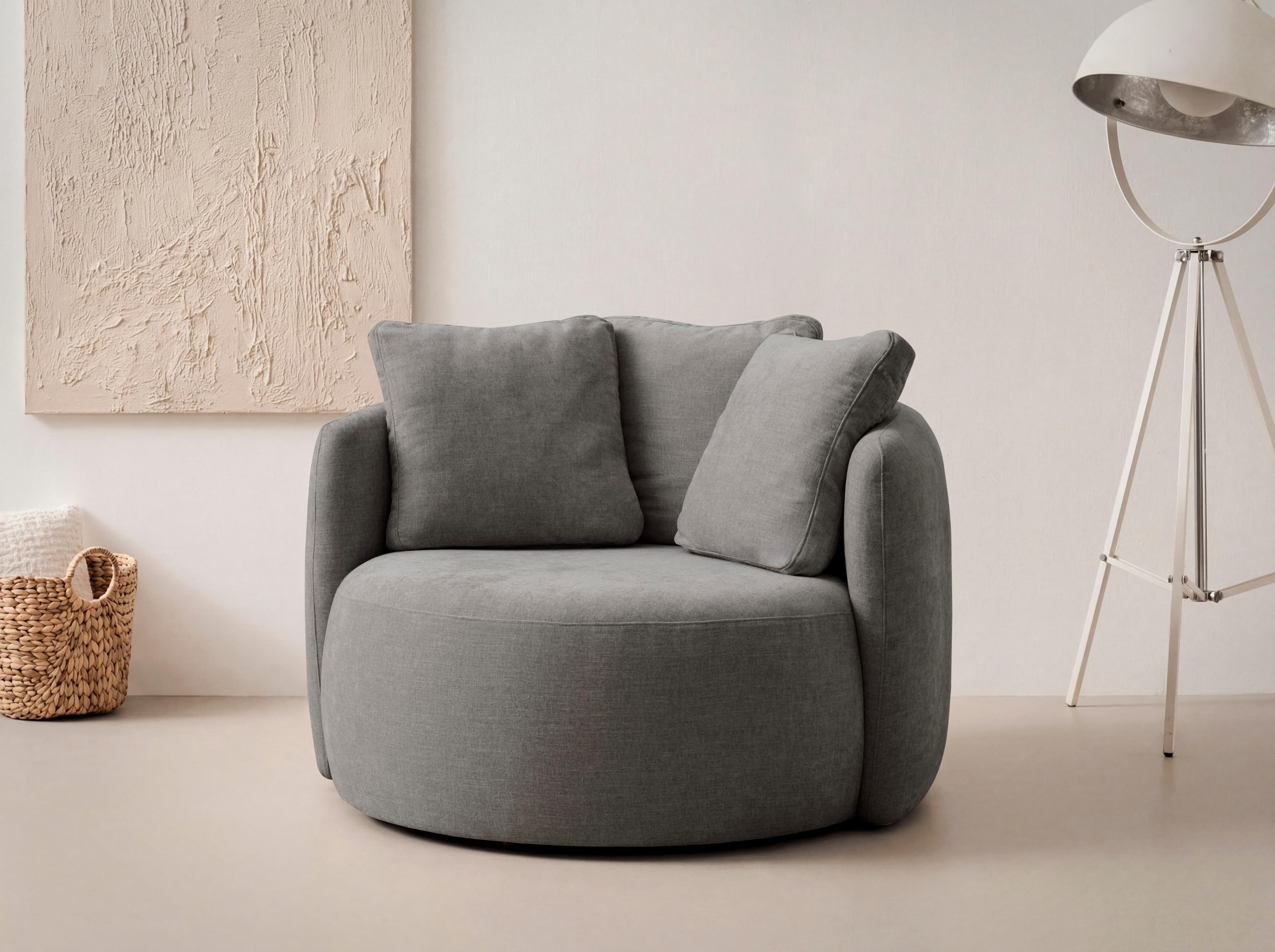 Sessel OTTO HOME Kaarl moderner Rundsessel anthrazit
