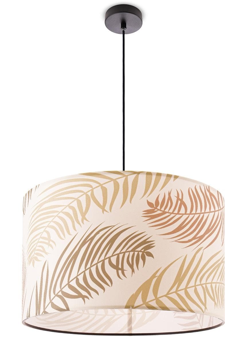 PACO HOME Pendelleuchte Kuba 123 Weiß Palmendesign