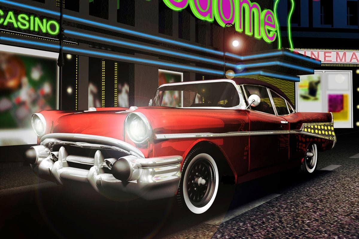 PAPERMOON Fototapete Oldtimer Bunt Vlies