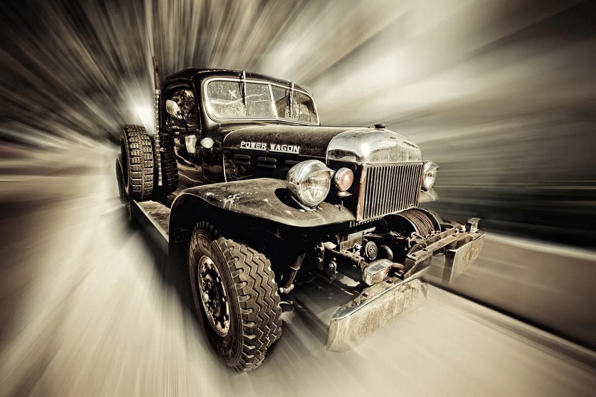 PAPERMOON Fototapete Oldtimer Bunt Vlies