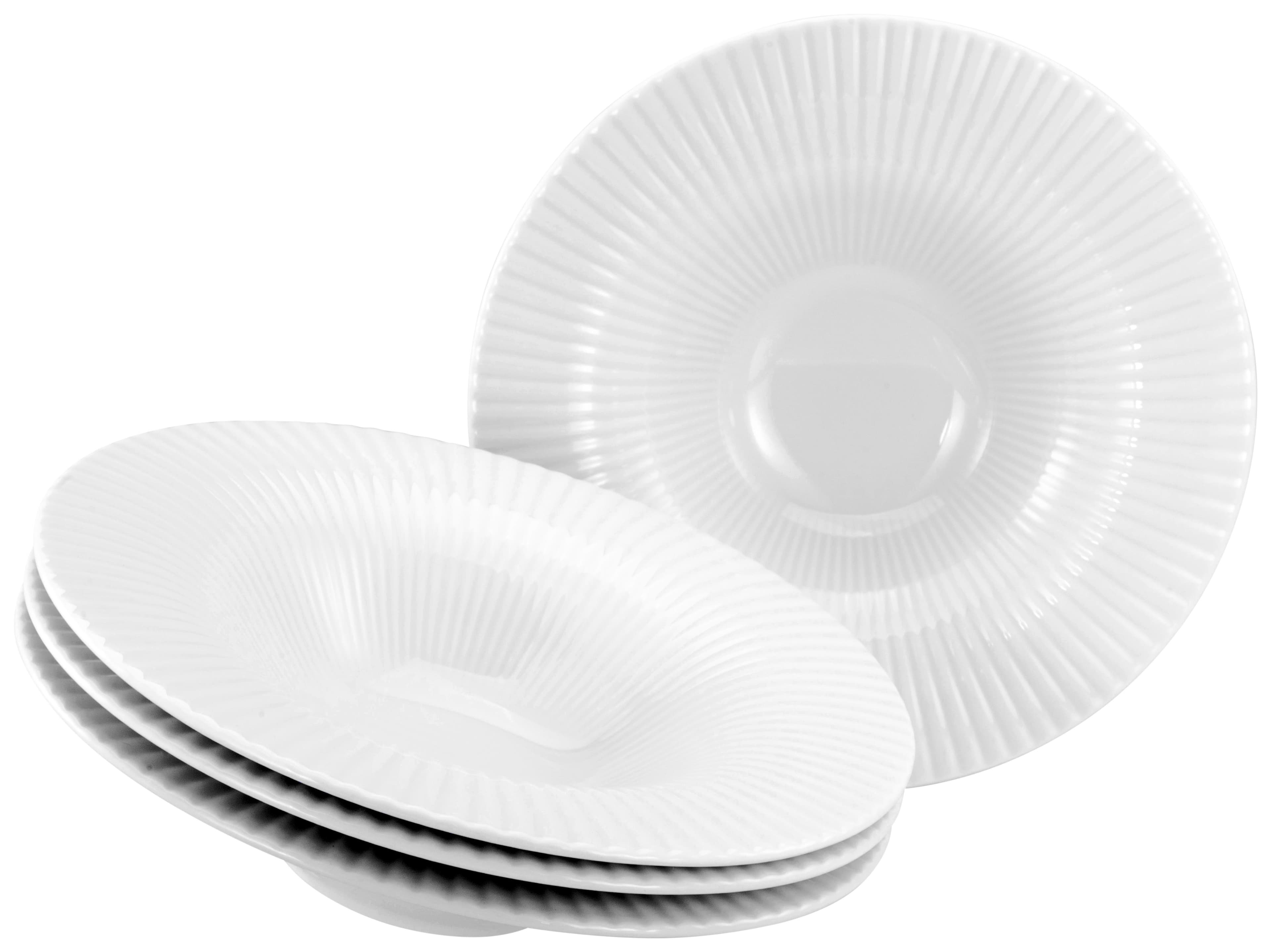 Creatable Speiseteller Allegra 4-tlg. Weiß Porzellan