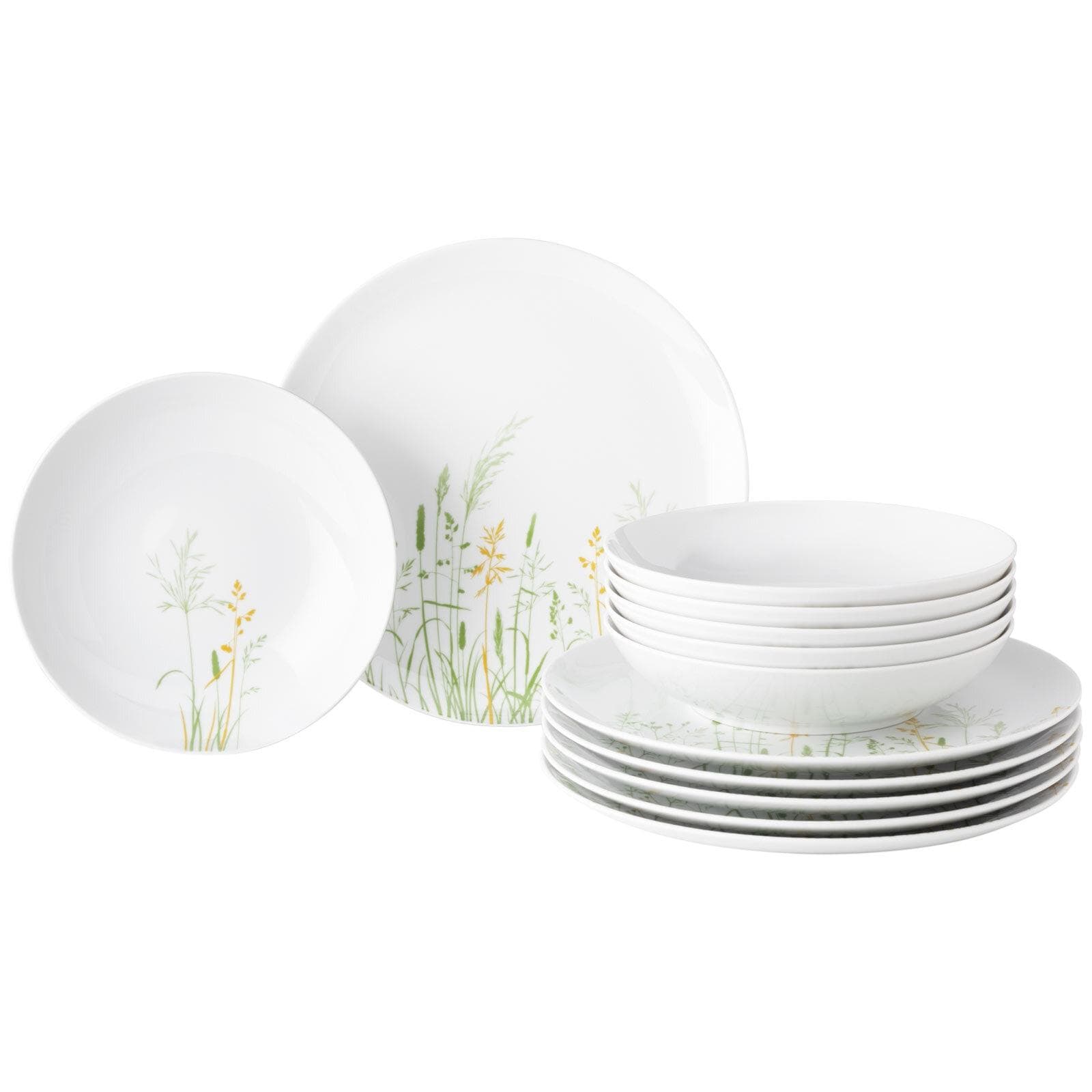 Seltmann Weiden Liberty Meadow Grasses Geschirr-Set 12 Teile Porzellan