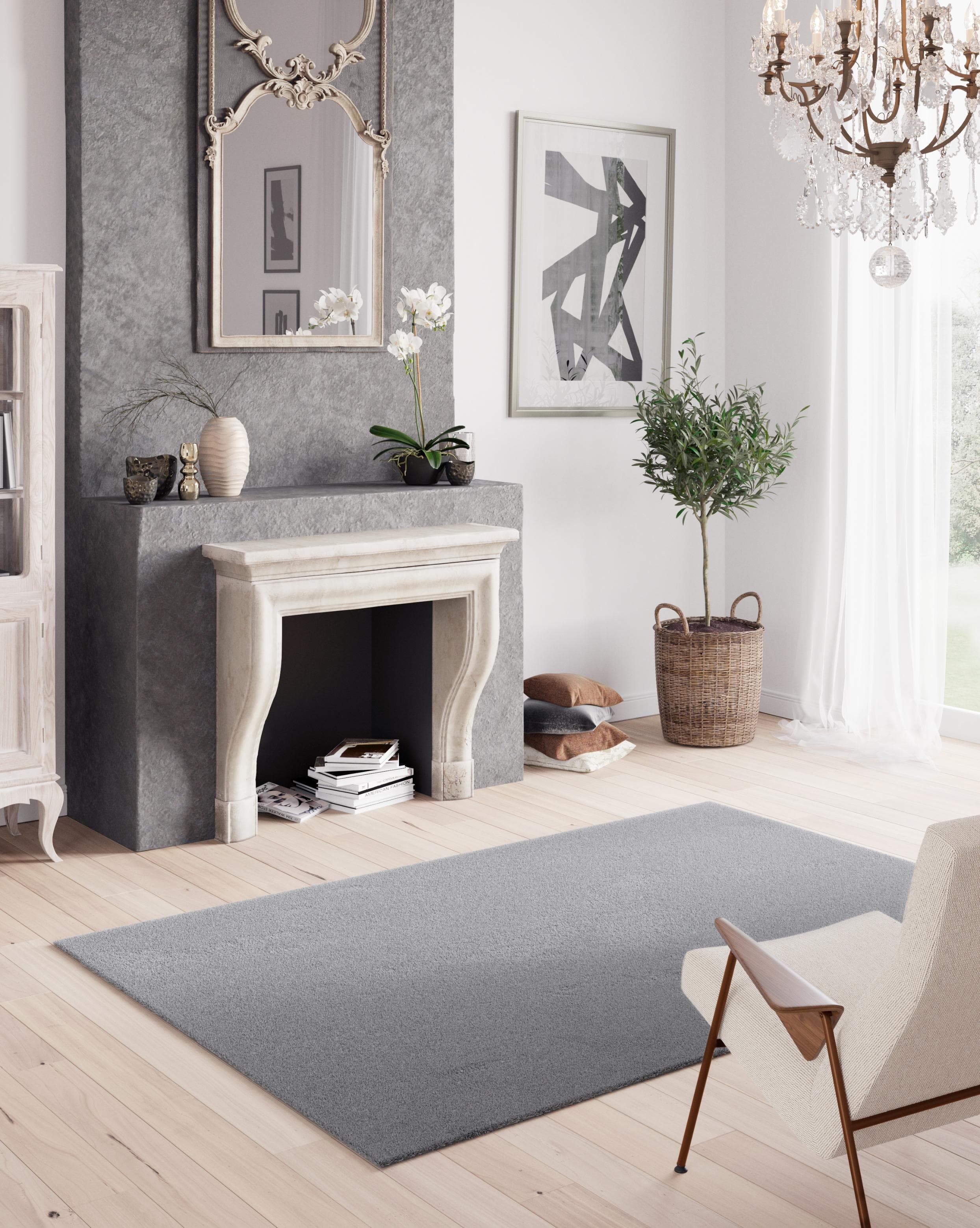 Tchibo Teppich Mellow Grau