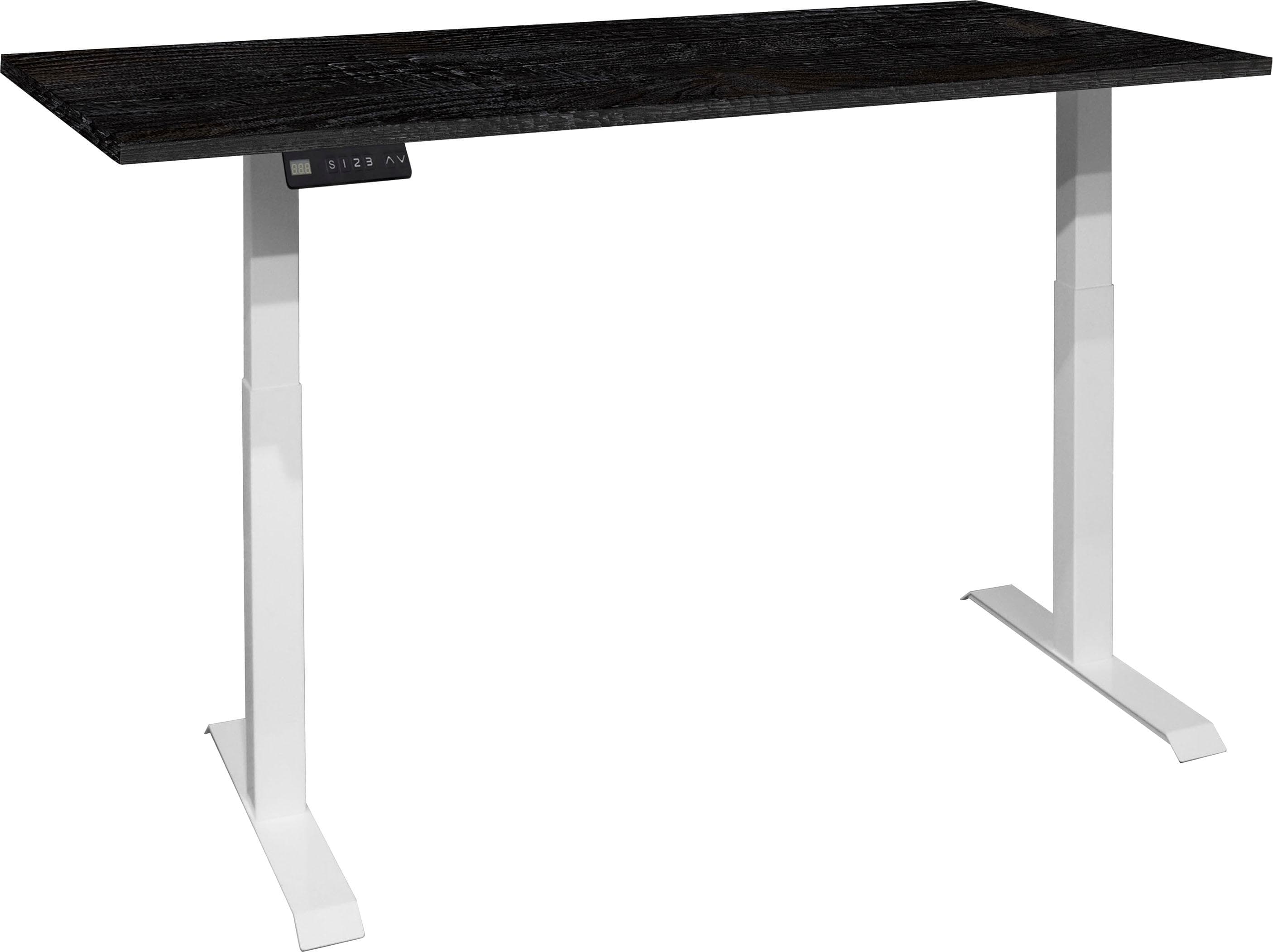 Mäusbacher Big System Office Schreibtisch elektrisch höhenverstellbar weiß