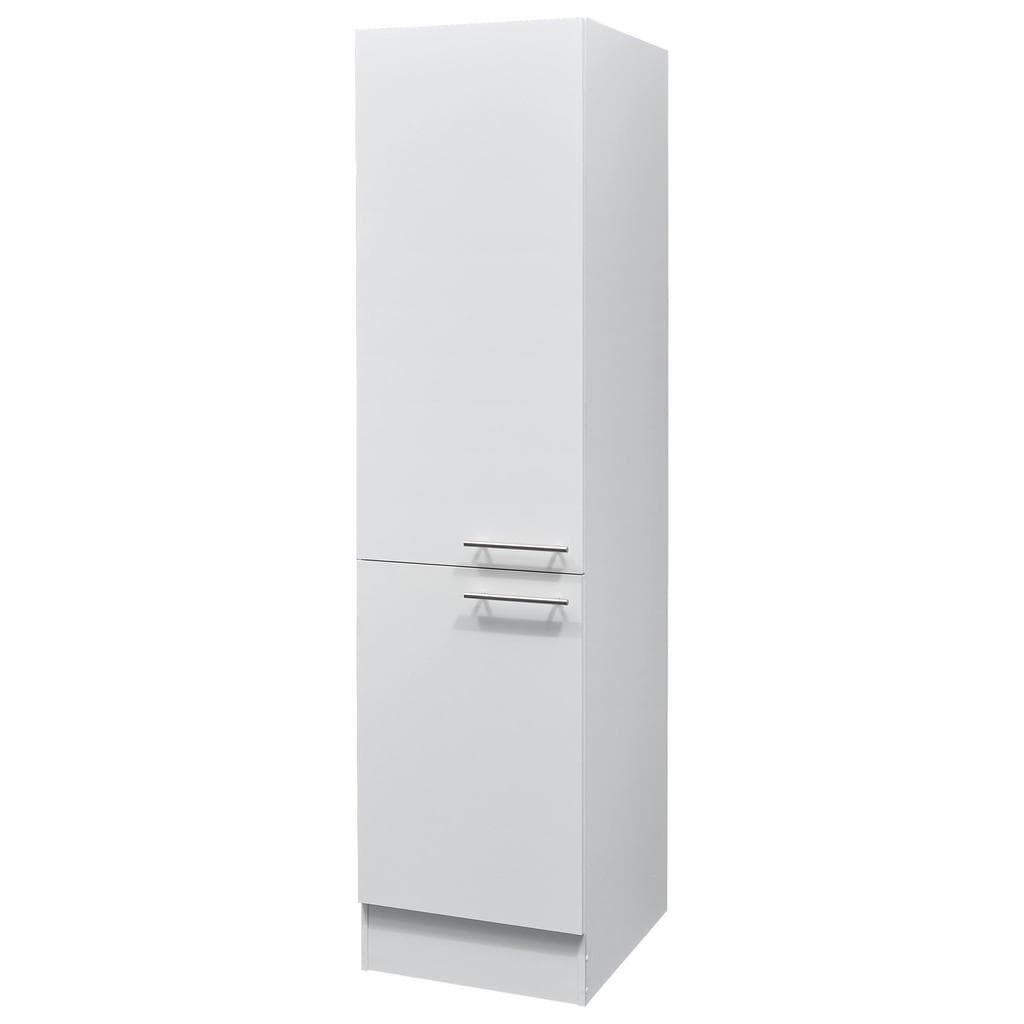 P & B Geschirrschrank Weiß Matt 3 Fächer Soft-Close