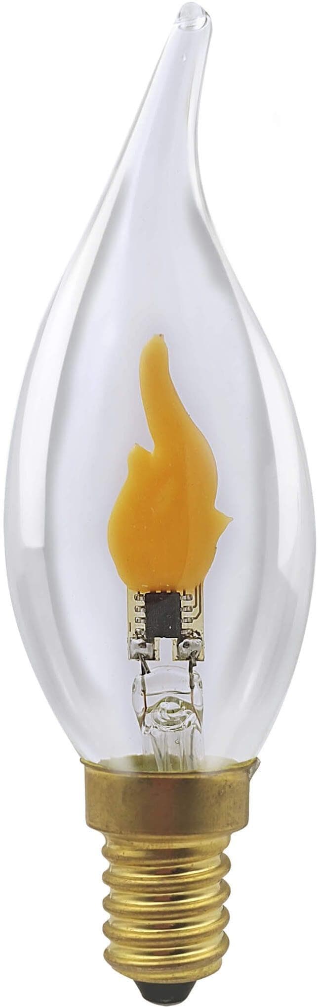 SEGULA LED-Filament Kerze Windstoß klar E14