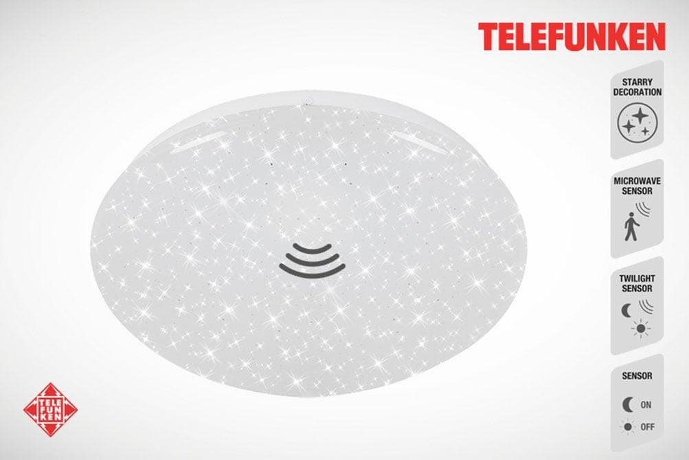 TELEFUNKEN LED Deckenleuchte PETSCHORA weiß mit Bewegungsmelder