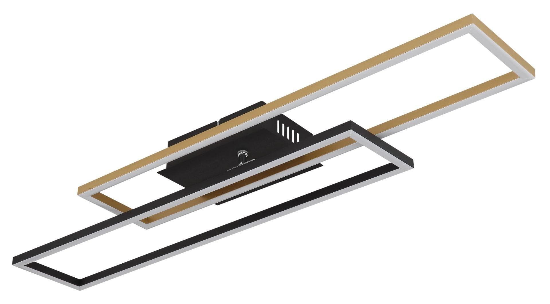 GLOBO LIGHTING LED Deckenleuchte DAKARI Schwarz/Gold