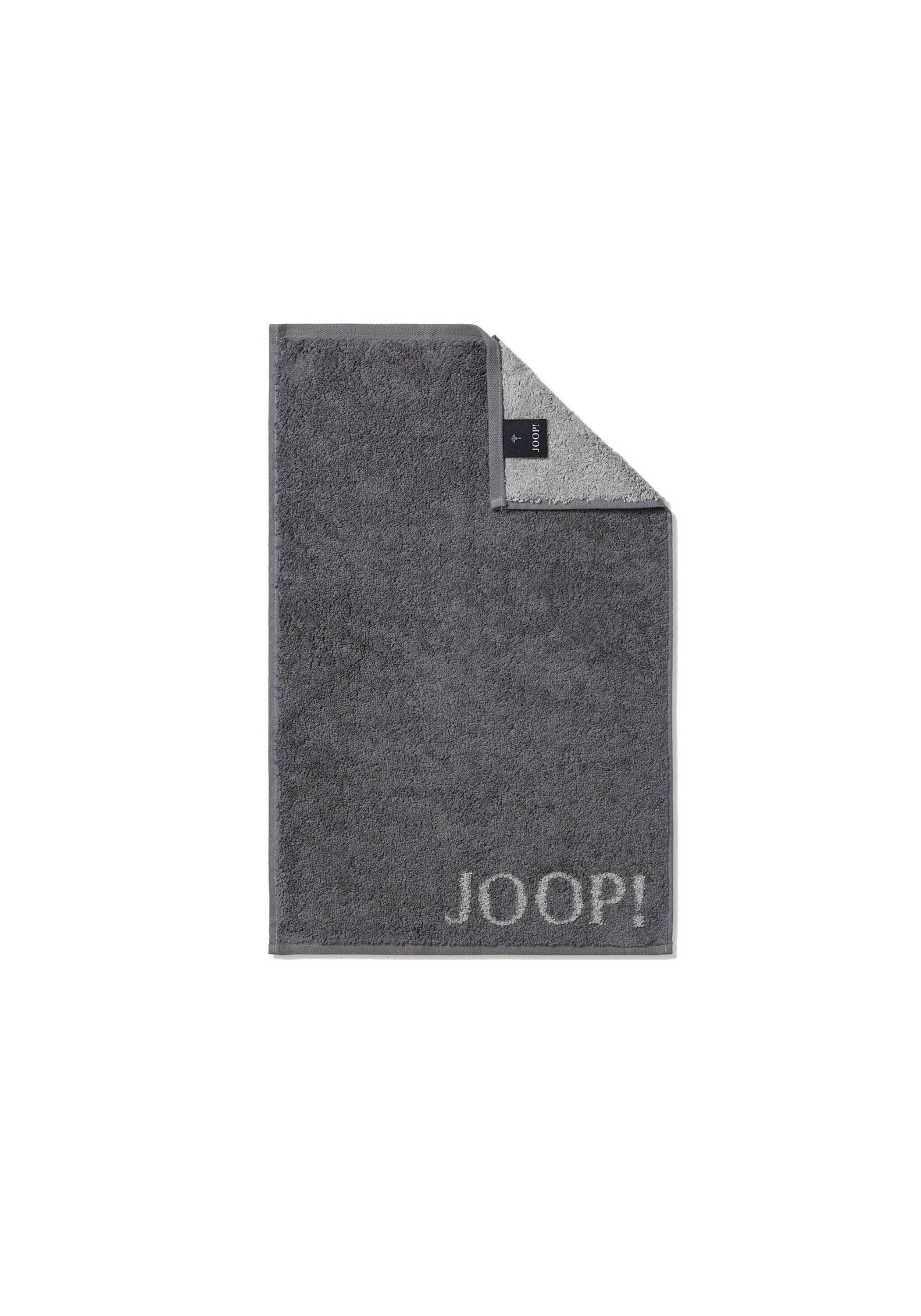 JOOP Gästehandtuch Classic Frottier Anthrazit 100% Baumwolle