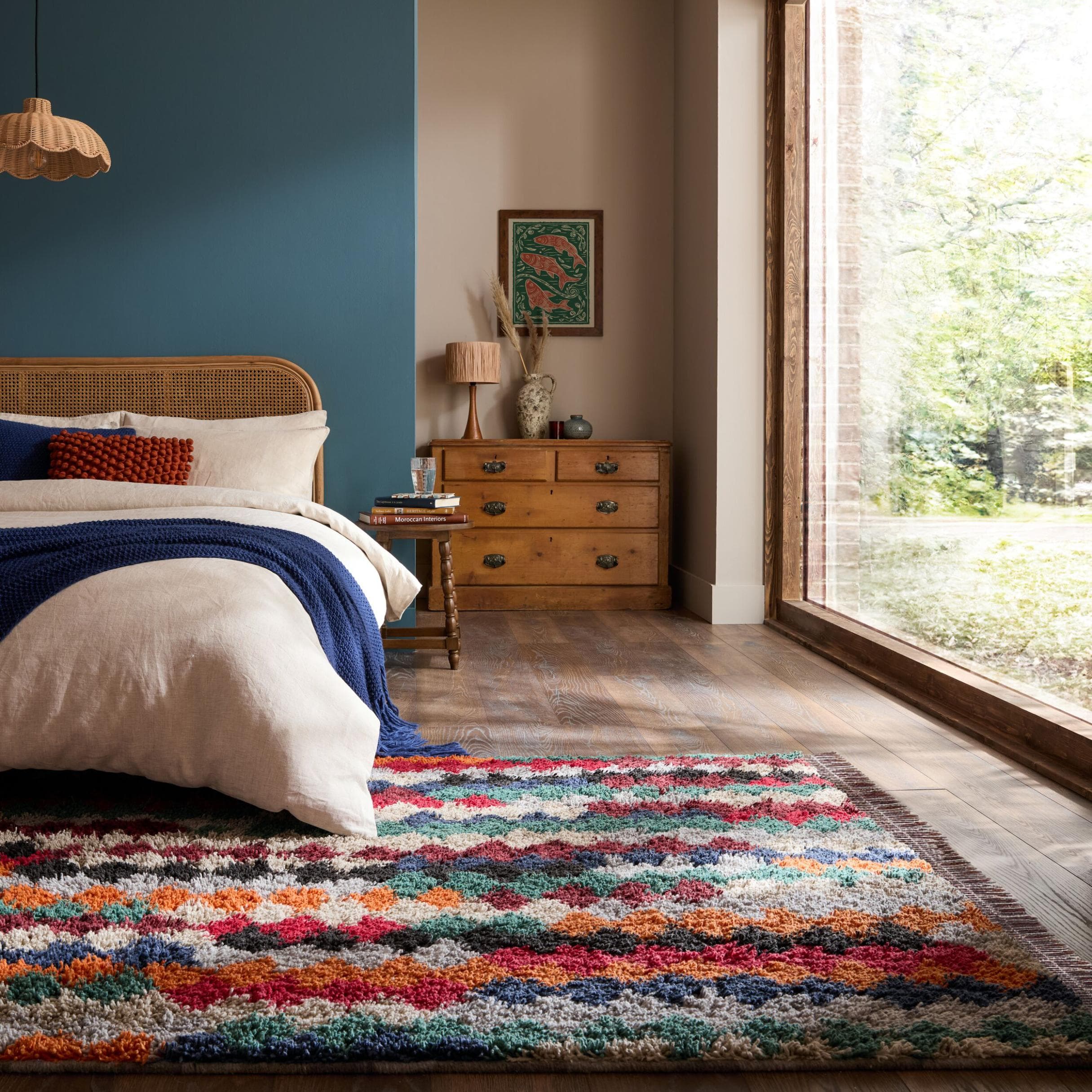 FLAIR RUGS Nexis Shaggy Teppich Bunt Skandinavisch