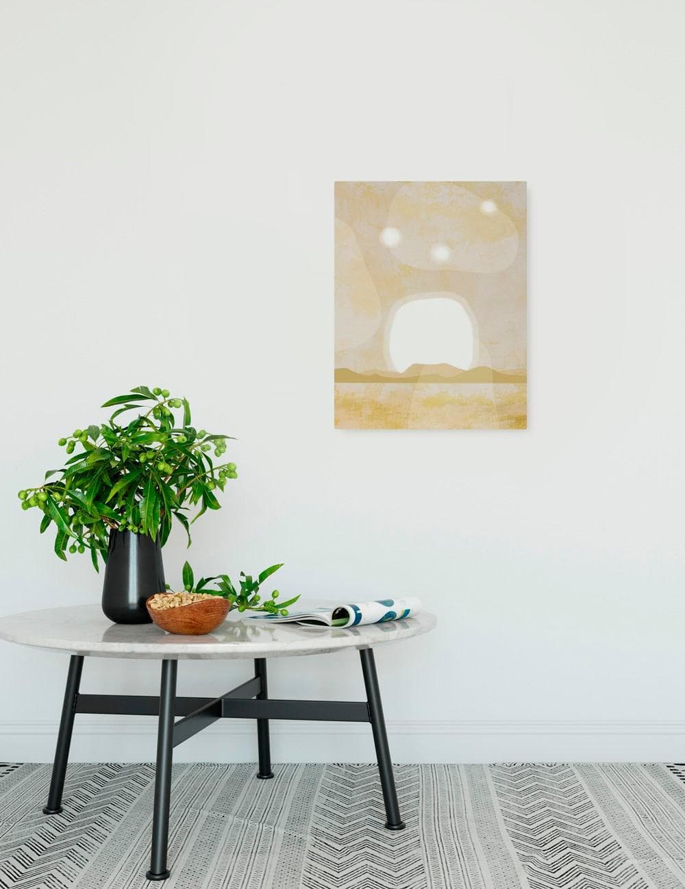 KOMAR Leinwandbild Desert Scene 30x40cm Gelb/Weiß
