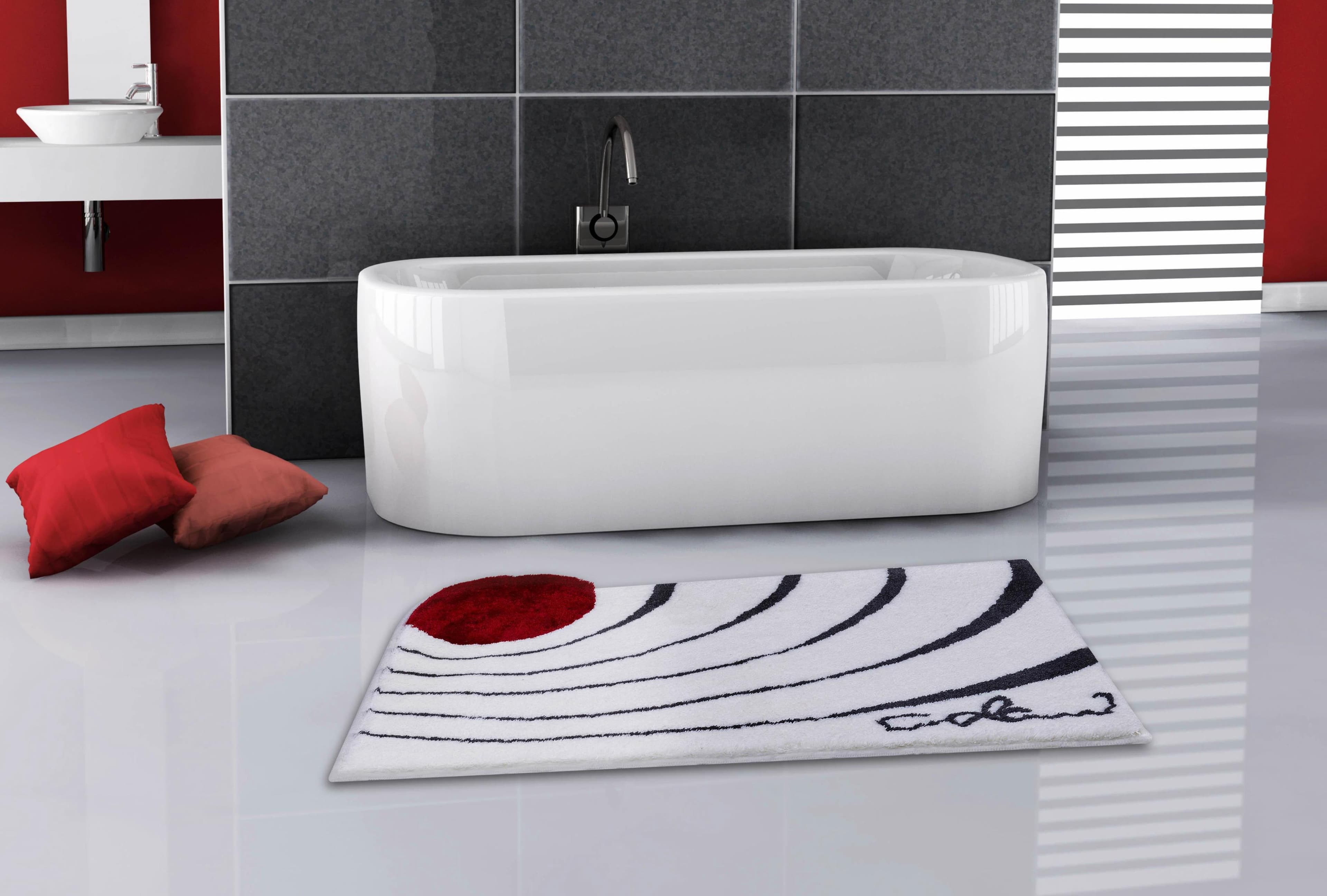 Badematte Colani 2 Weiß Polyacryl