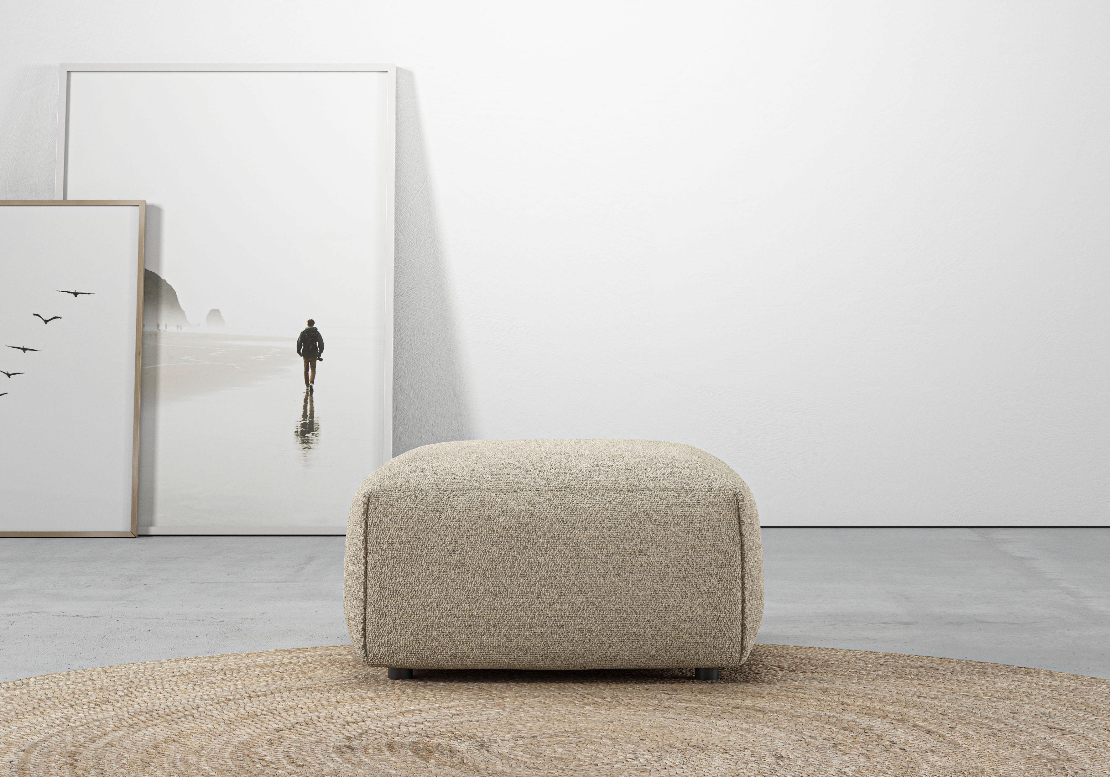 Hocker HOME AFFAIRE Glimminge Beige Polyester