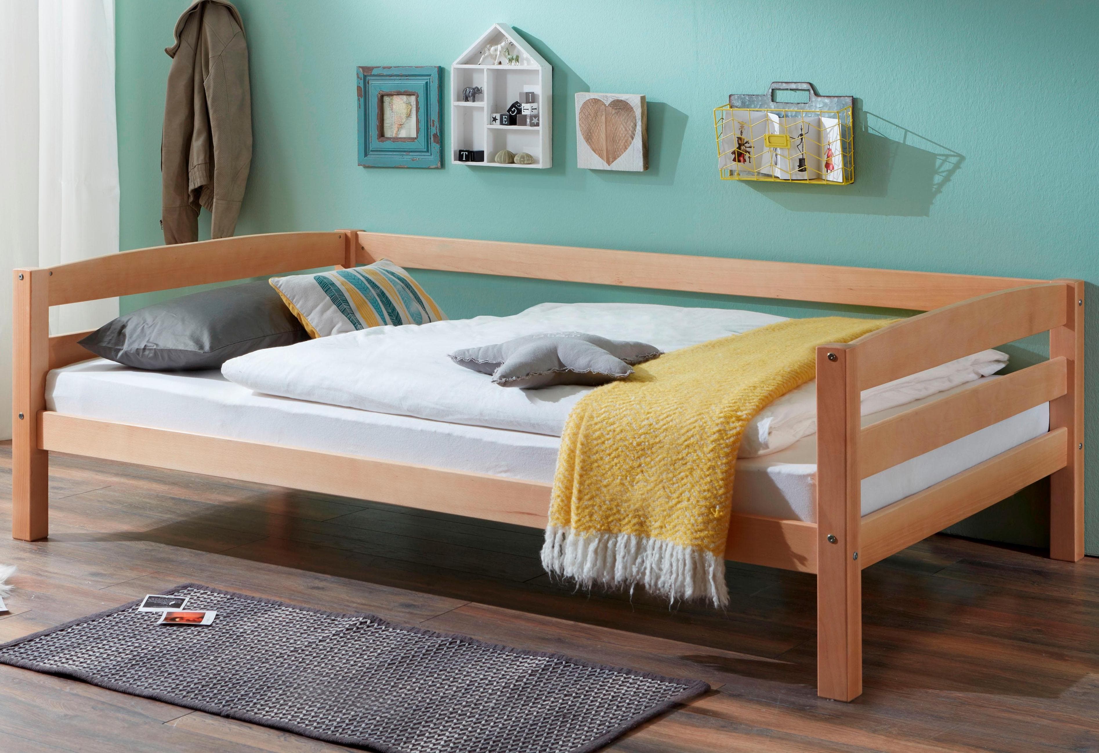RELITA Massivholzbett Nora Beige Buche