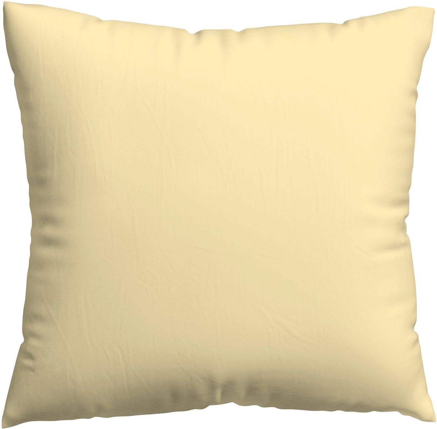 Schlafgut Premium Kissenbezug Knitted Jersey Gelb 40x40cm