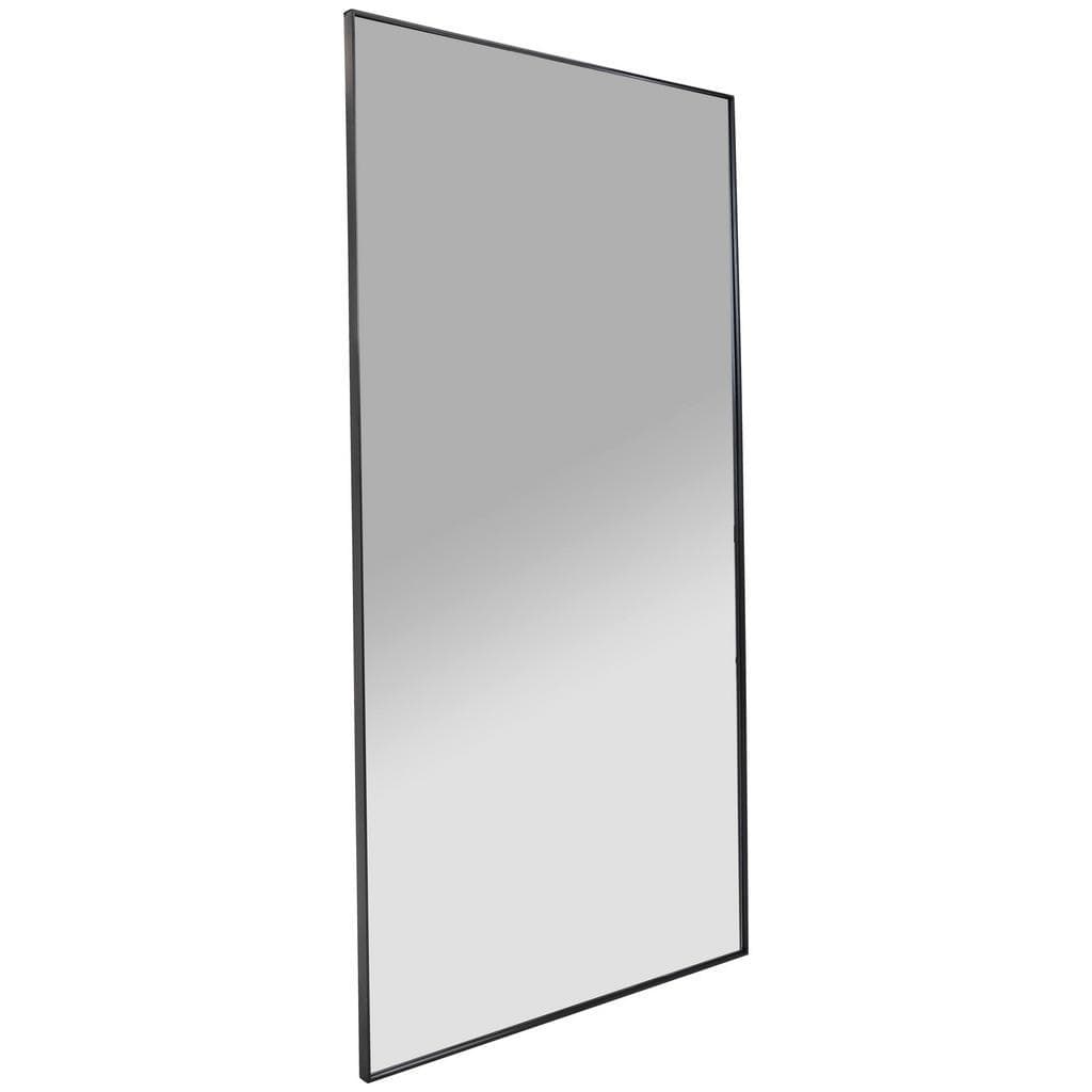 Mid.you Wandspiegel Schwarz Metall Glas Rechteckig