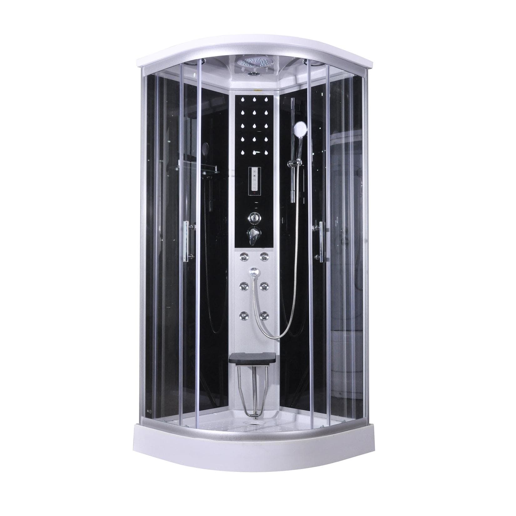 Komplettdusche SANOTECHNIK Comfort Silber Schiebetür
