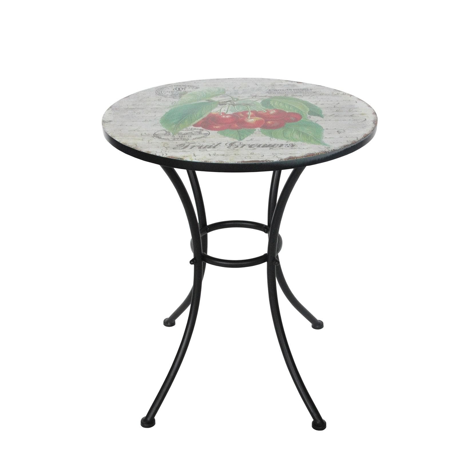 HTI-Living Gartentisch Celia Kirschen Metall Balkon Terrassen Tisch
