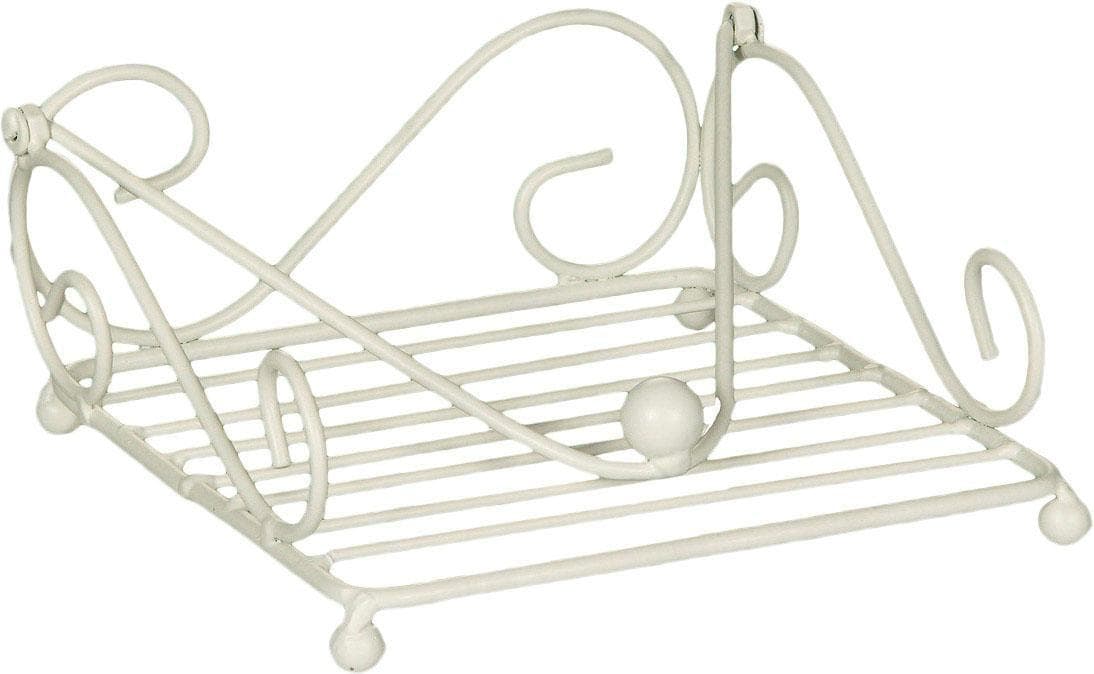 Home Affaire Serviettenhalter Antik II Weiß Metall
