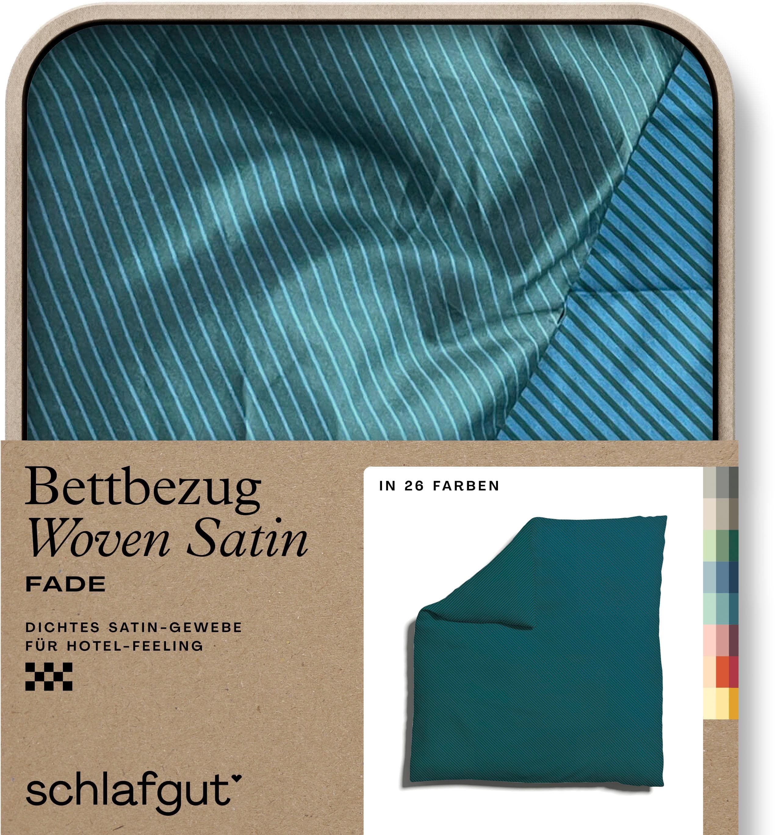 Schlafgut Premium Bettbezug Woven Fade Satin 200x200 cm