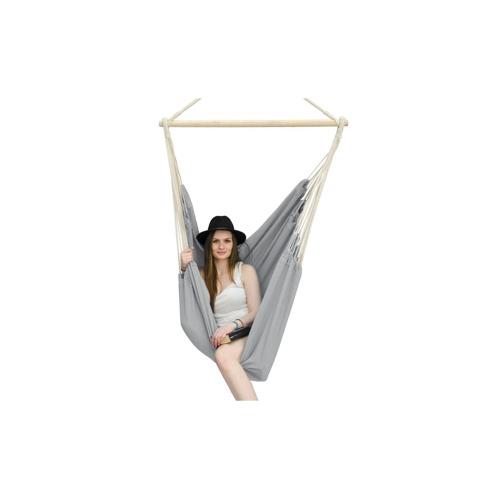 AMANKA XXL Hängesessel 185x130cm 2 Personen Baumwolle 360° drehbar