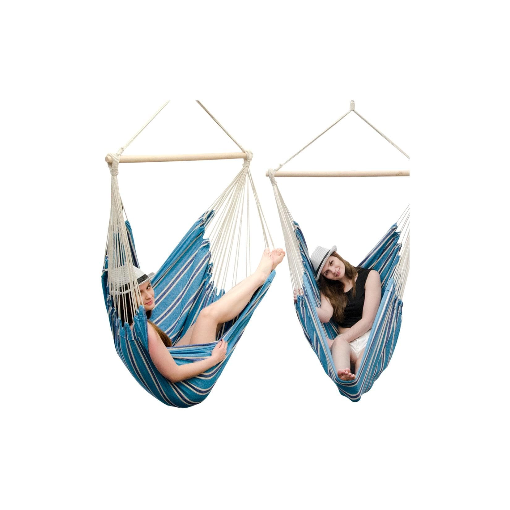 AMANKA XXL Hängesessel 2 Personen Baumwolle 360° Swivel