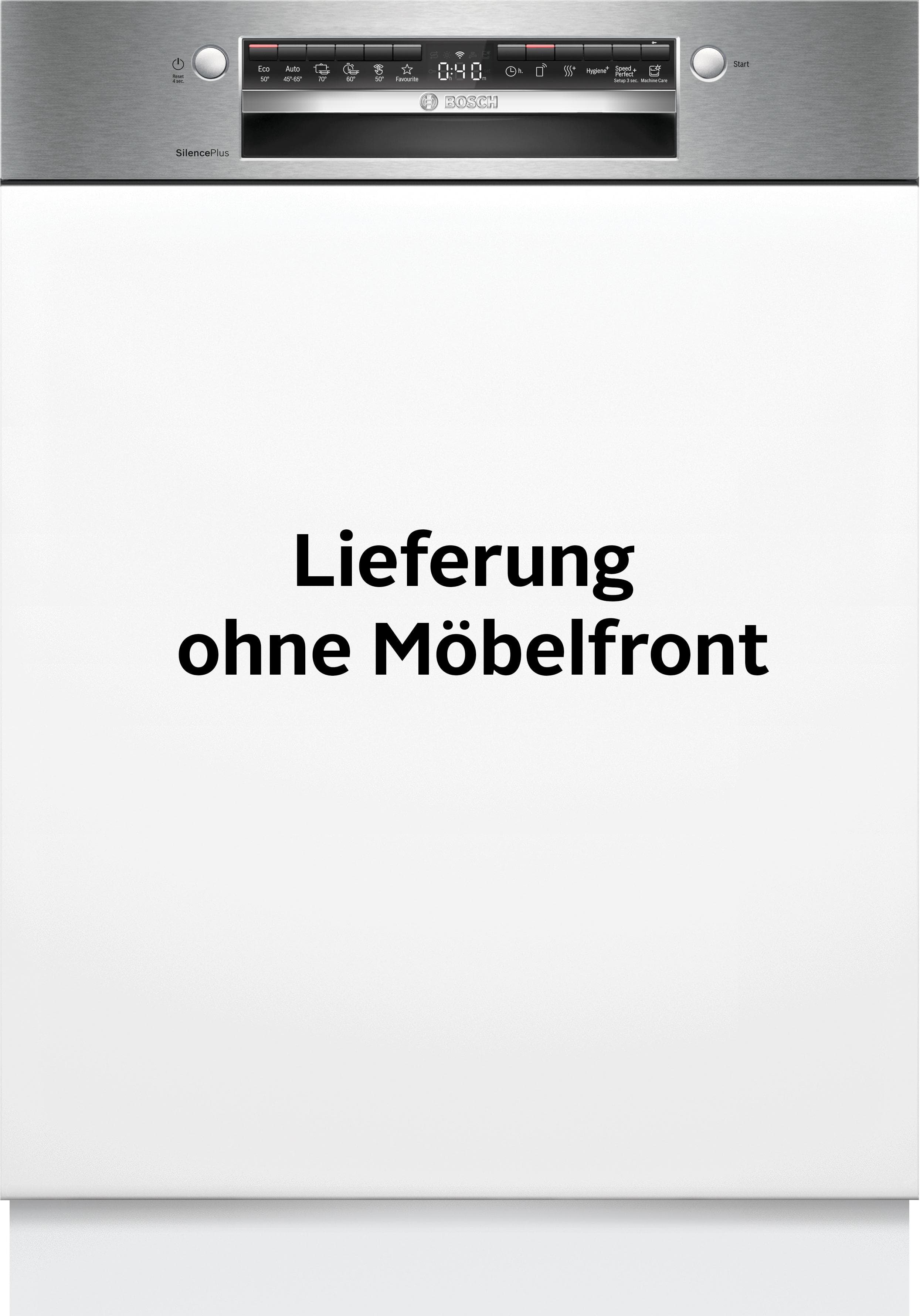 BOSCH teilintegrierbarer Geschirrspüler SMI4ECS32E Silber