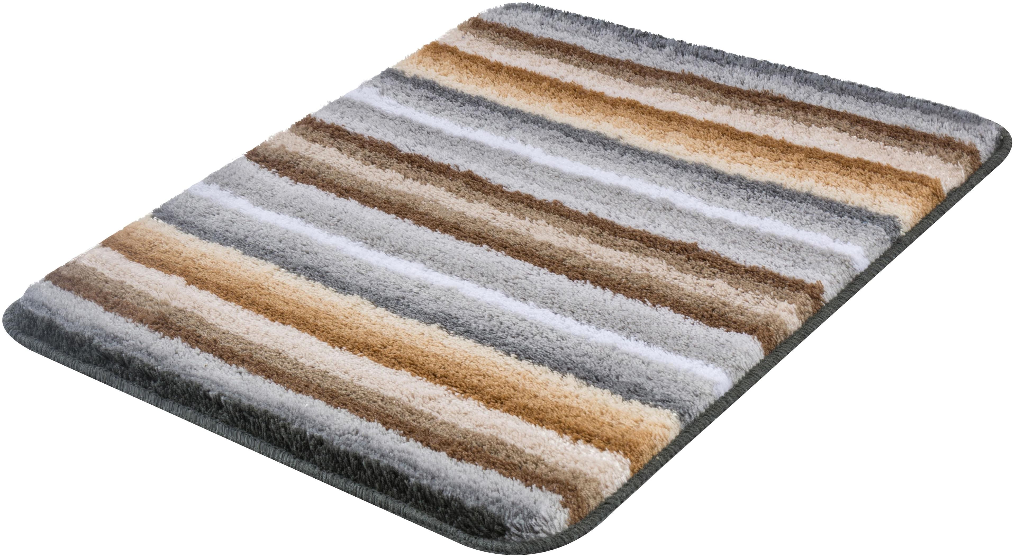 Badematte MEUSCH "Funky" Beige Streifen Design