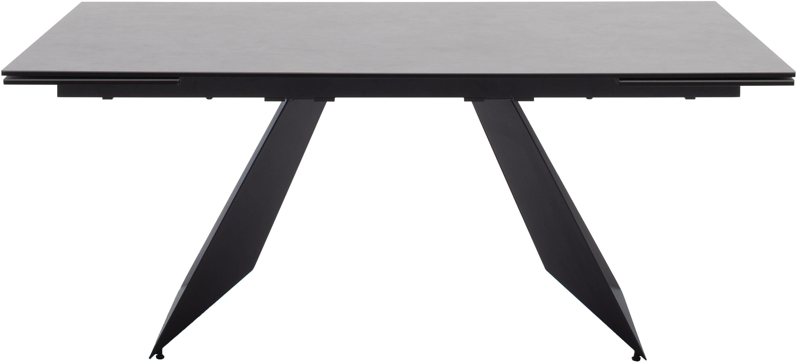 MCA furniture Esstisch Nagoya anthrazit ausziehbar Keramik Glas