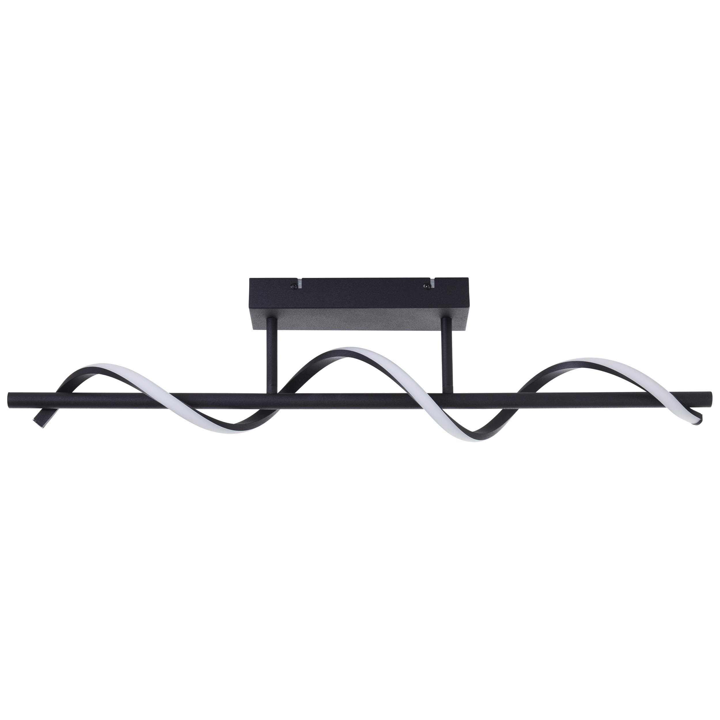 Brilliant LED Deckenleuchte Eunice Schwarz Modern