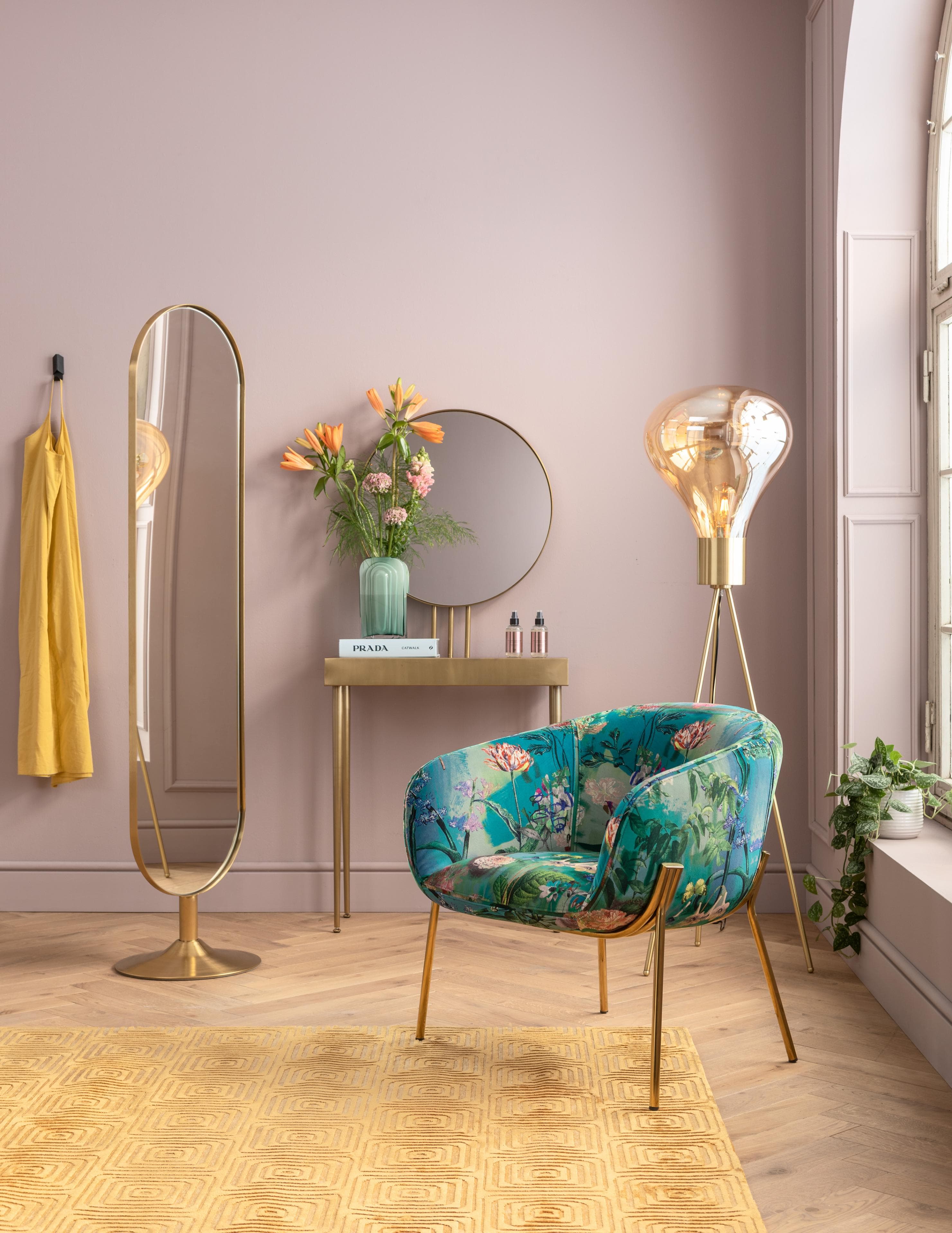 KARE DESIGN Standspiegel Curve Brass Gold