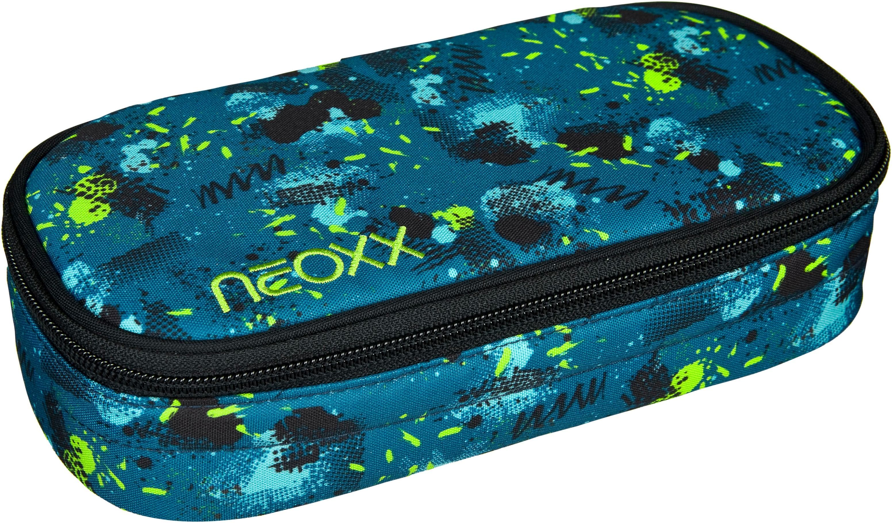 neoxx Schlamperbox Jump Schreibgeräteetui Kinder Blau Polyester