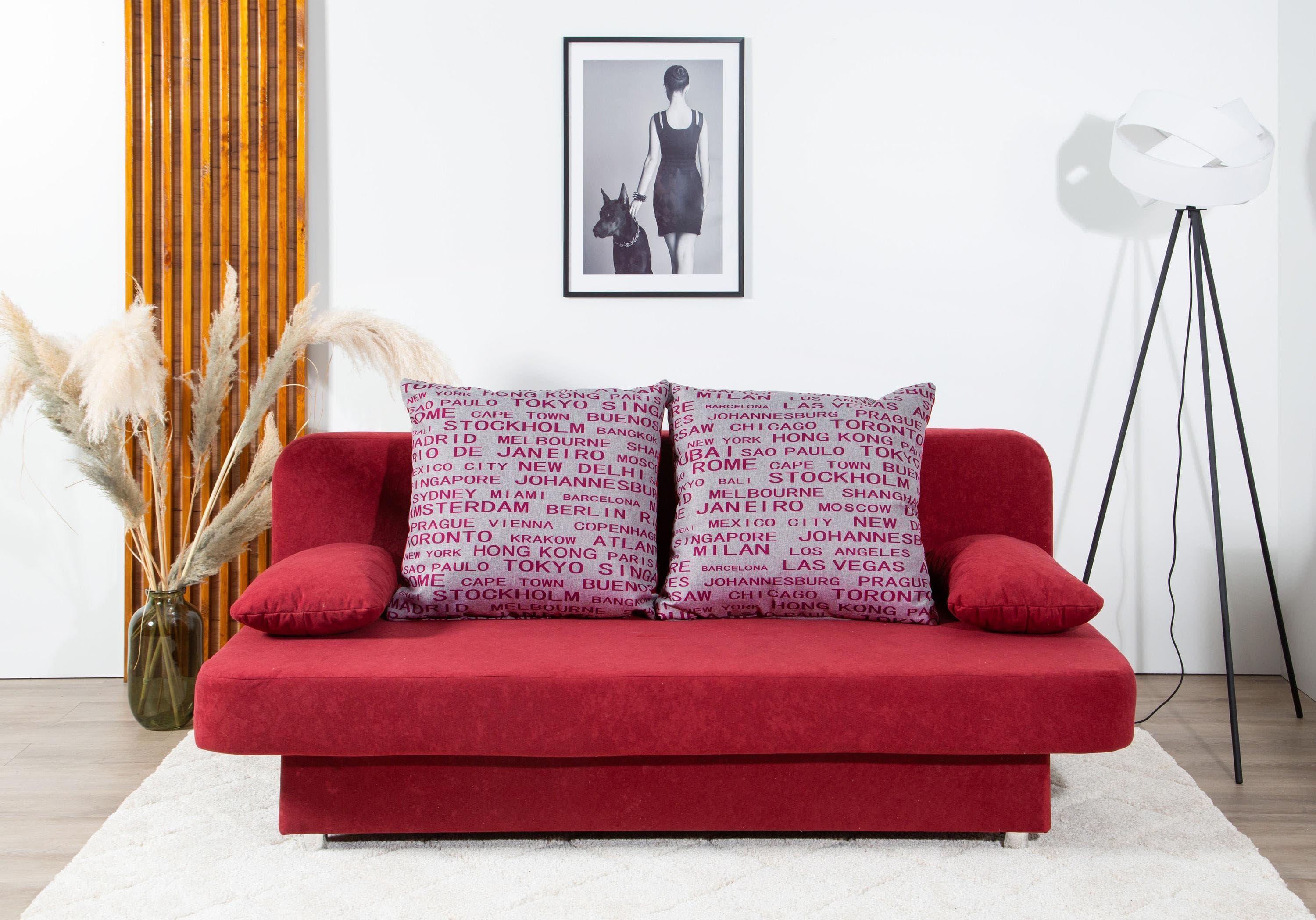 Schlafsofa COLLECTION AB Ulla mit Bettfunktion und Bettkasten