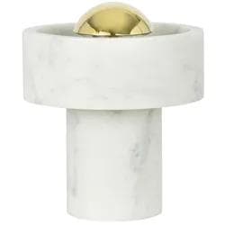 Tom Dixon Tischleuchte Stone Portable Gold Marmor