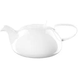 ASA Selection à table Teekanne Fine Bone China Weiß mit Edelstahlsieb
