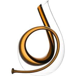 Riedel Horn Dekanter Kristallglas Goldgelber Akzent