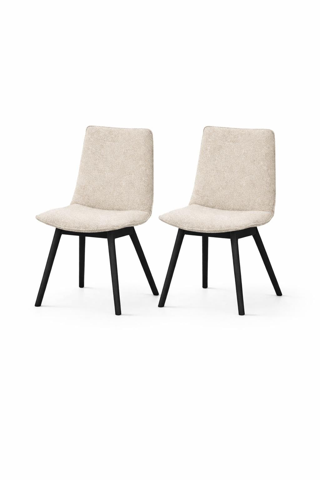 OTTO HOME Ramon 4-Fußstuhl Beige Buche Schwarz