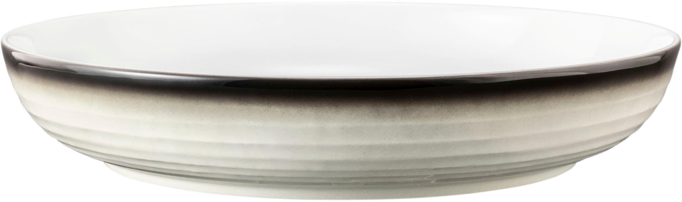 Seltmann Weiden Terra Corso Porzellan Schüssel Weiß Anthrazit Beige Grau