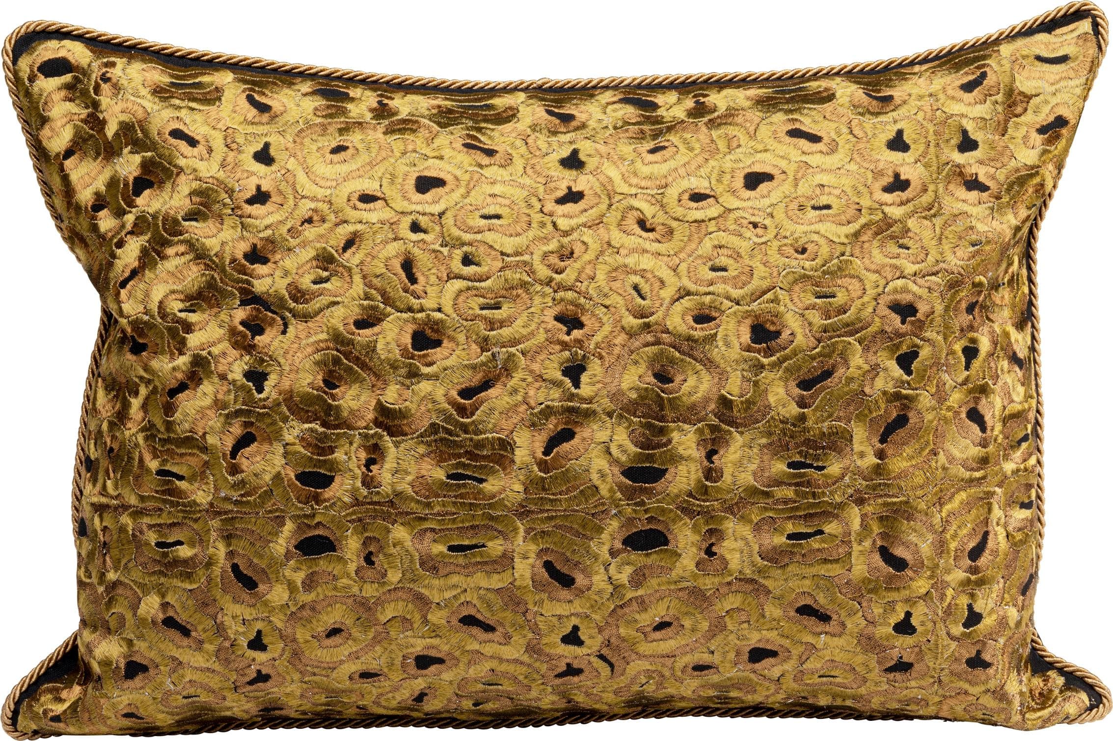 KARE DESIGN Dekokissen Braun Leinen Polyester
