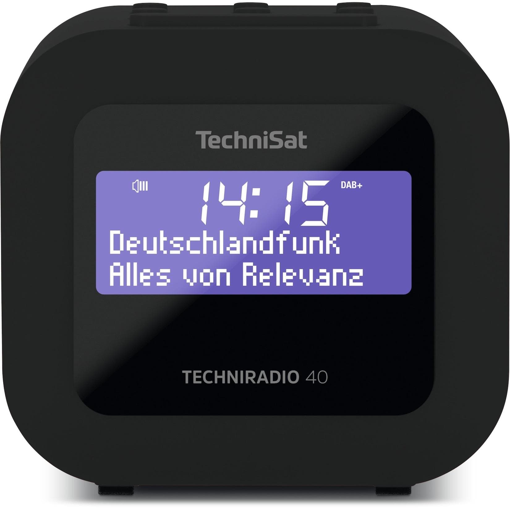 TechniSat TECHNIRADIO 40 DAB+ Radiowecker Rot/Schwarz mit Snooze