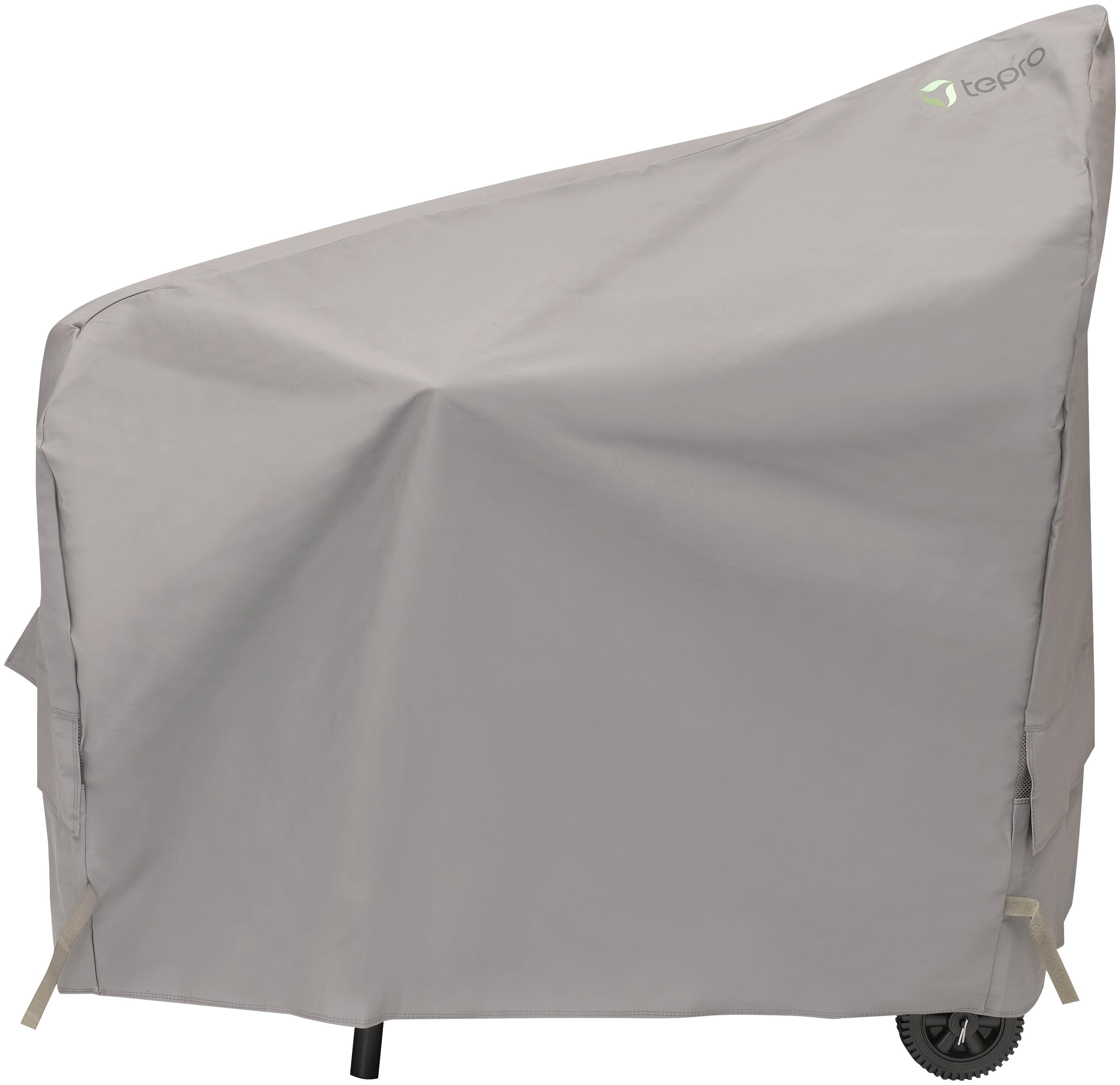 TEPRO Grill-Schutzhülle Grau Polyester für Smoker klein