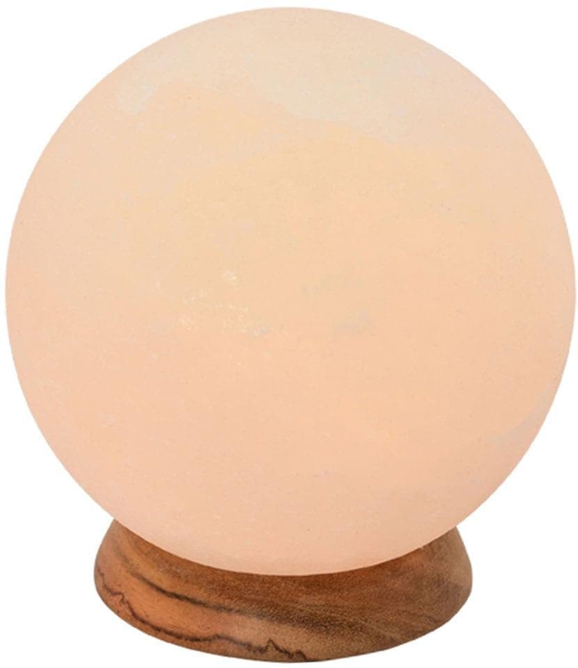 Himalaya Salt Dreams Salzkristall-Tischlampe Planet Weiß