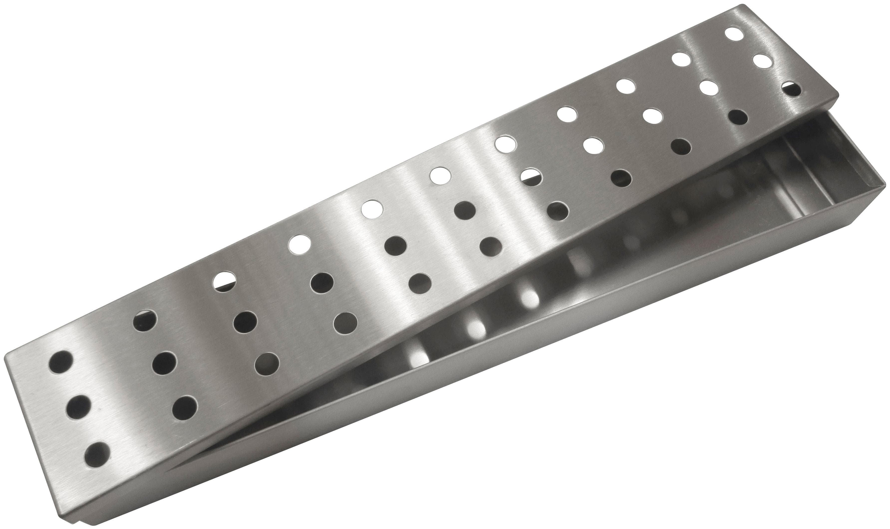 Aromabox TEPRO Silber Edelstahl Räucherbox 33,5x6x3,5 cm