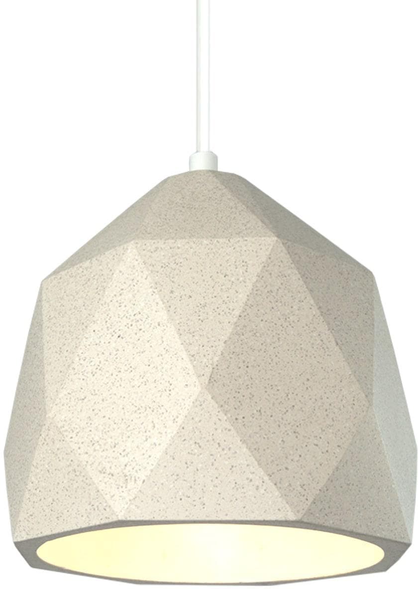 PACO HOME Pendelleuchte FREE-TOWN Beige Sand 18cm