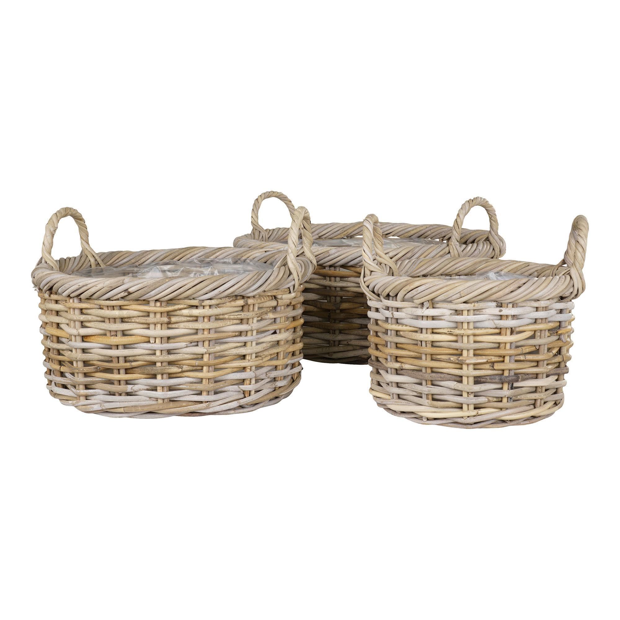 Korbset Kuta Baskets Hellbraun aus Holz