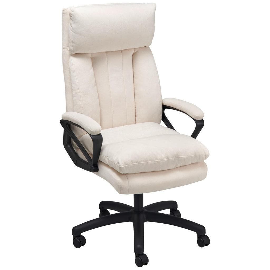 Mid.you Chefsessel Beige Bürostuhl mit Drehfunktion